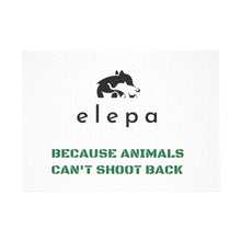 Load image into Gallery viewer, &quot;Because Animals Can&#39;t Shoot Back&quot; Elepa Puzzle (1000-Piece)
