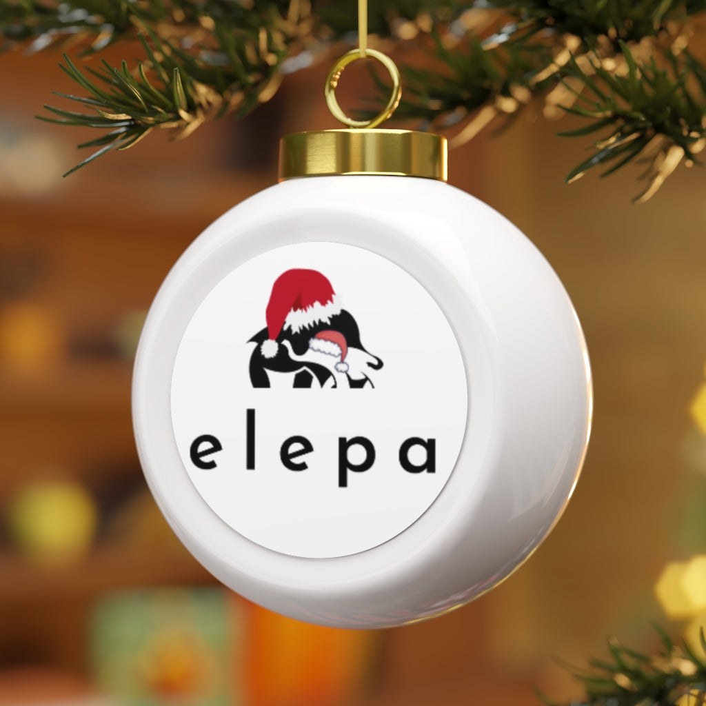 Elepa Ceramic Christmas Ball Ornament