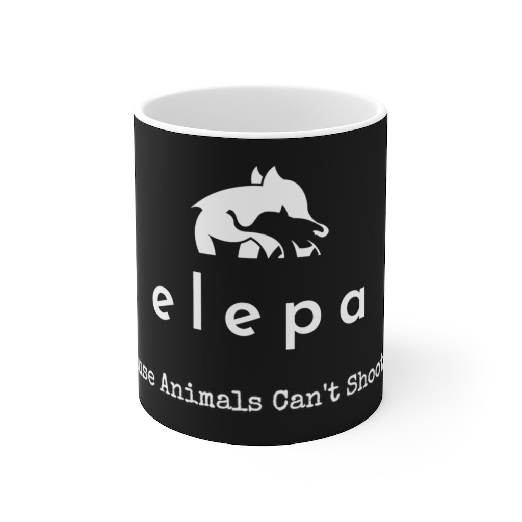 Elepa BLACK Ceramic Mug 11oz